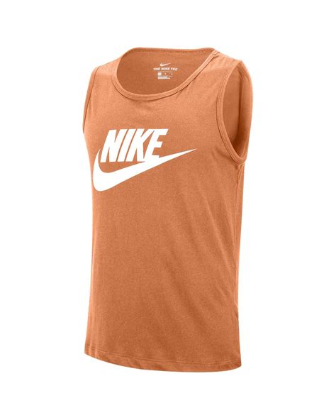 nike t shirt weiß orange|Nike orange tank top.